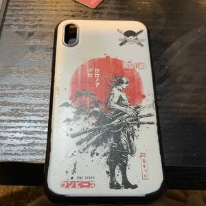 Zoro Anime Design Phone Case - Black and White iPhone XS